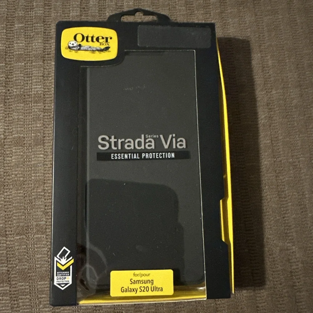 OtterBox STRADA VIA Series FOLIO for Samsung Galaxy S20 Ultra - Black / 77-64236